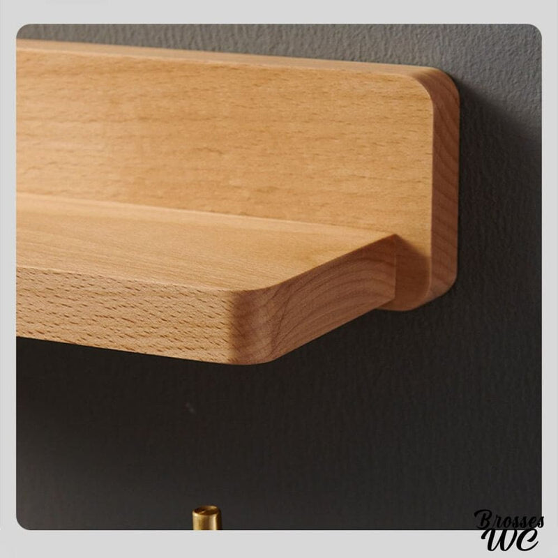 Porte rouleau wc en bois