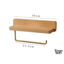 Porte rouleau wc en bois