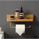 Porte rouleau wc en bois
