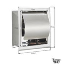 Porte rouleau wc encastrable