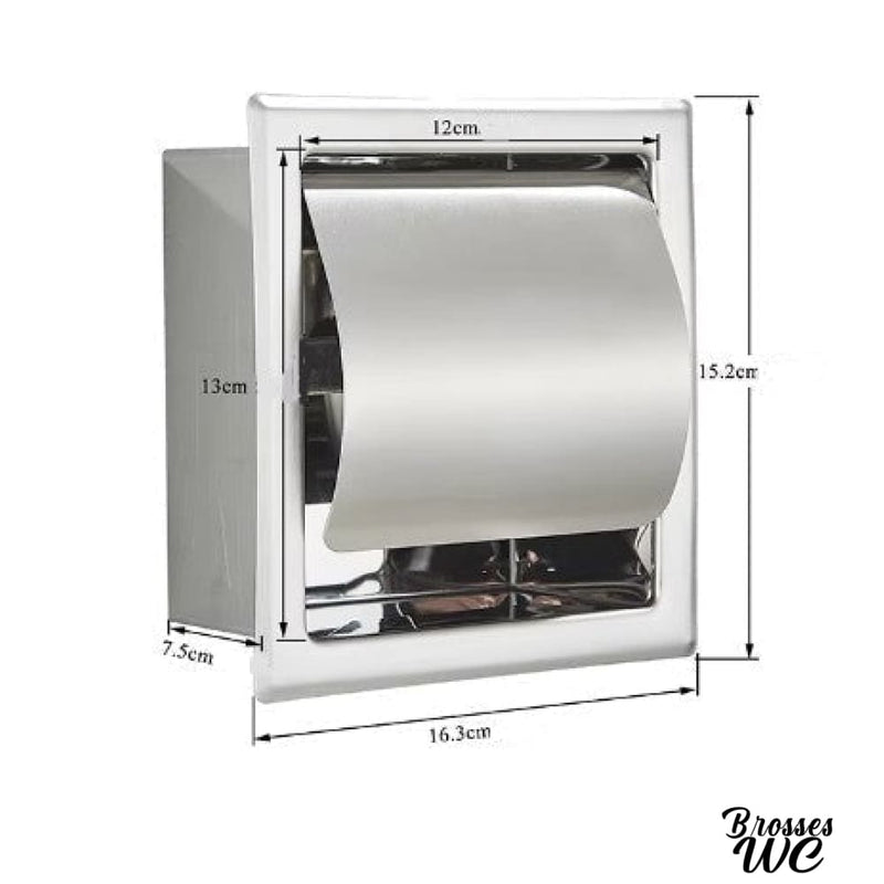 Porte rouleau wc encastrable