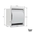 Porte rouleau wc encastrable