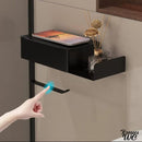 Porte rouleau wc noir