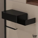 Porte rouleau wc noir