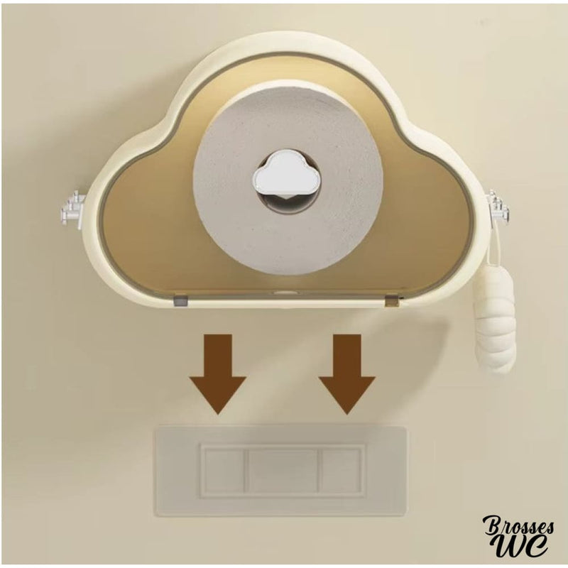 Porte rouleau wc nuage