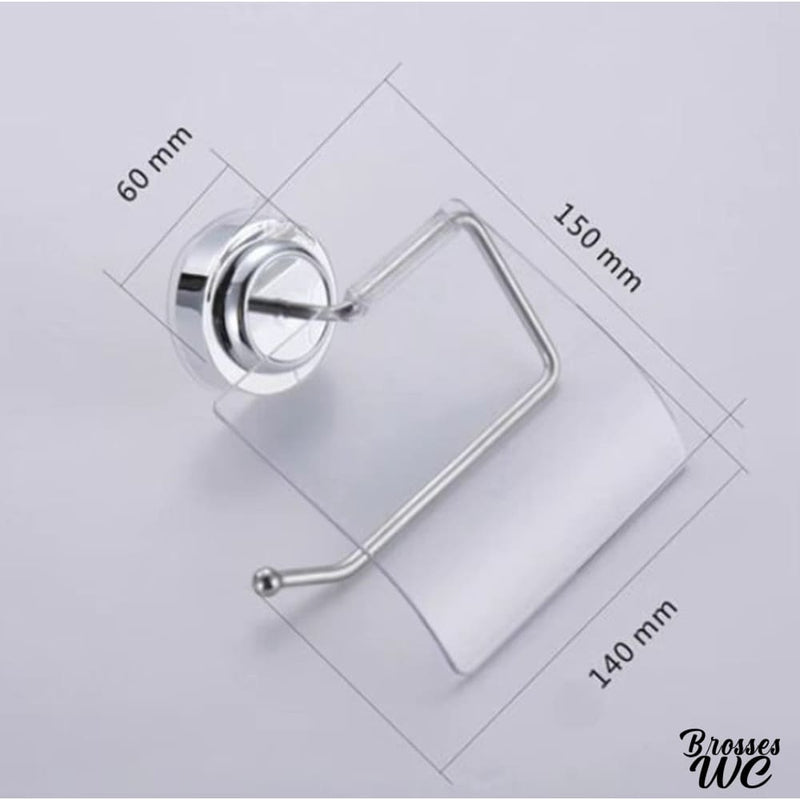 Porte rouleau wc ventouse