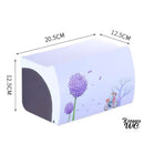 Porte rouleaux wc fleuri