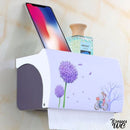 Porte rouleaux wc fleuri