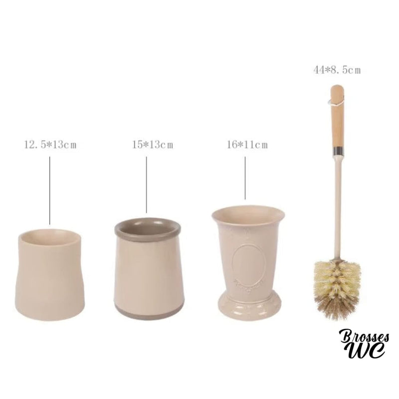 Pot et brosse wc