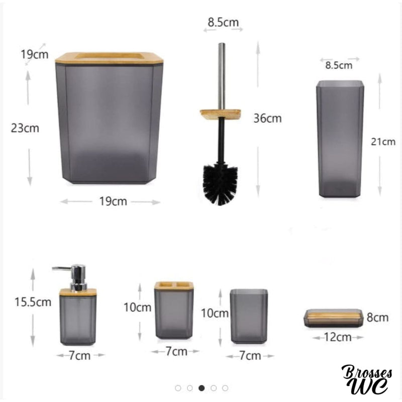 Set poubelle et brosse wc