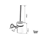 Set wc support papier toilette brosse