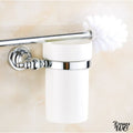 Set wc support papier toilette brosse