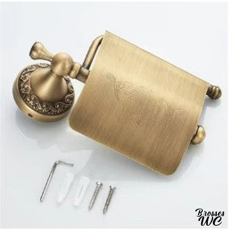 Set wc toilettes avec porte-rouleau et brosse