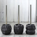 Support brosse wc imitation pierre