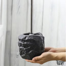 Support brosse wc imitation pierre