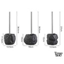 Support brosse wc imitation pierre