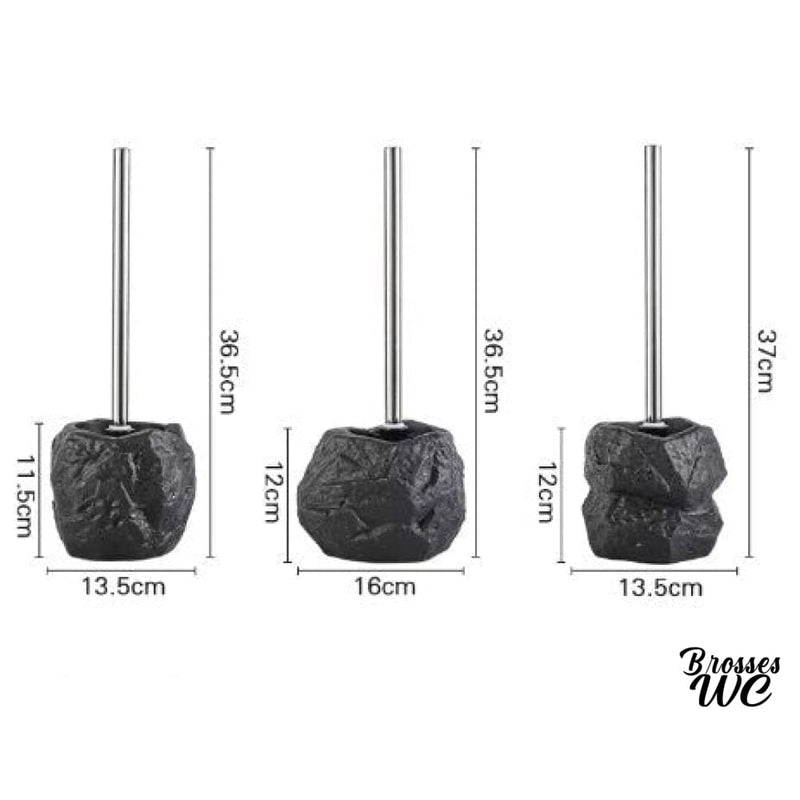 Support brosse wc imitation pierre