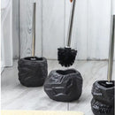 Support brosse wc imitation pierre