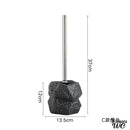 Support brosse wc imitation pierre