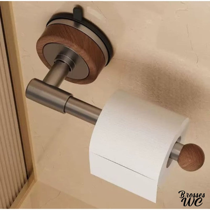 Support papier toilette a ventouse