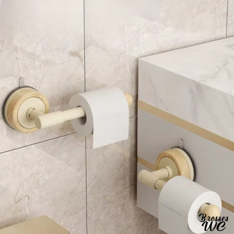 Support papier toilette a ventouse