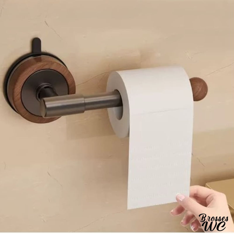 Support papier toilette a ventouse