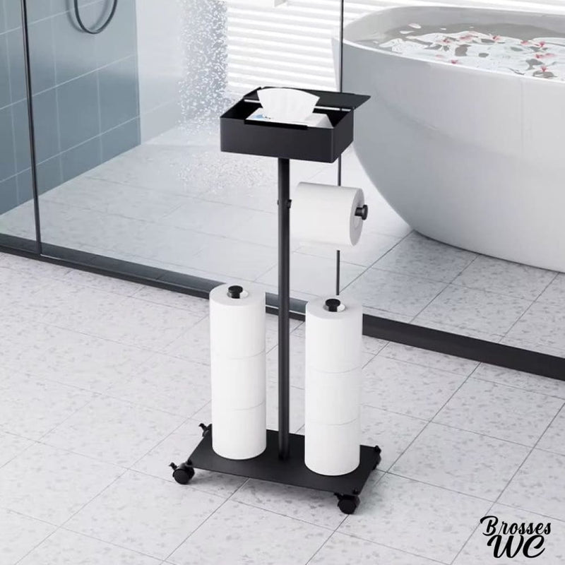 Support papier toilette sur pied