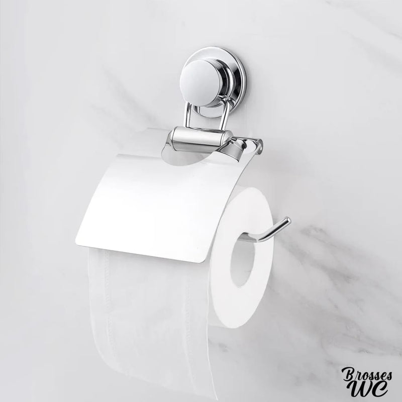 Support papier toilette ventouse