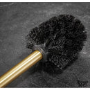 Accessoires wc aluminium brosse or
