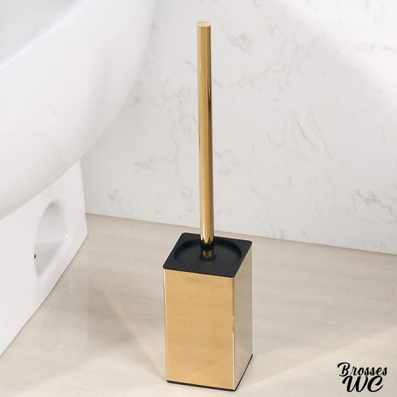 Balai brosse wc doré