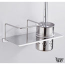 Brosse a wc et papier toilette integré