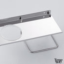 Brosse a wc et papier toilette integré