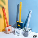 Brosse pour wc plate