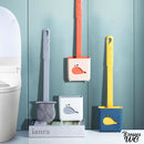 Brosse pour wc plate