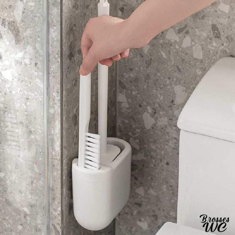 Brosse WC blanche
