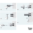 Brosse wc acier brossé