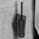 Brosse wc acier inoxydable noir