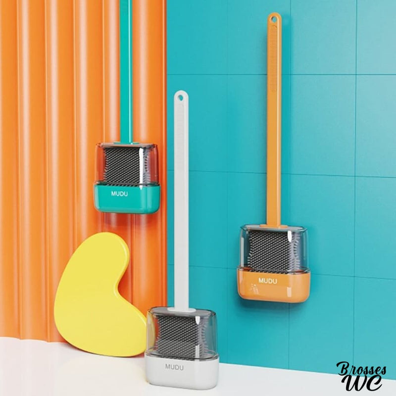 Brosse wc avec couvercle