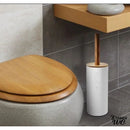Brosse wc bambou et blanc