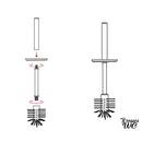 Brosse wc bambou et blanc