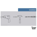 Brosse wc blanc bois céramique