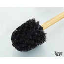 Brosse wc blanc bois céramique