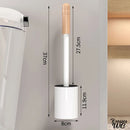 Brosse wc blanc et bois