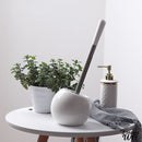 Brosse wc céramique blanc