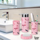 Brosse wc flamant rose