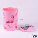 Brosse wc flamant rose