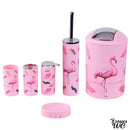 Brosse wc flamant rose