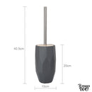 Brosse wc résine gris ou blanc