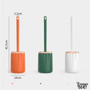 Brosse wc silicone avec support