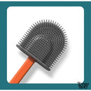 Brosse wc silicone avec support